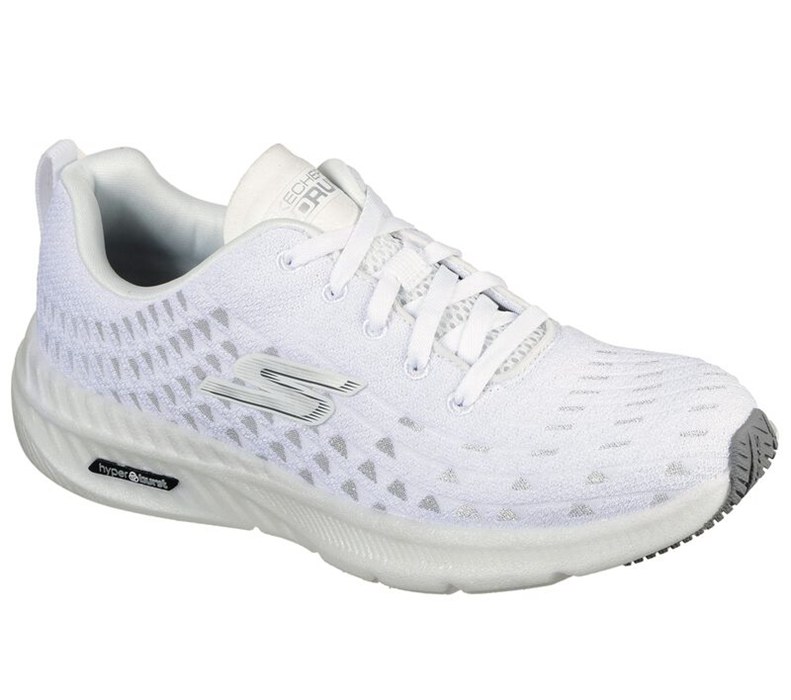 Skechers Gorun Hyper Burst - Solar View - Womens Running Shoes White/Silver [AU-XX7415]